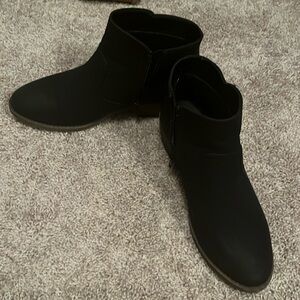 Maurice’s black booties, worn once